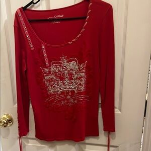ROE Red Long Sleeve Tee
